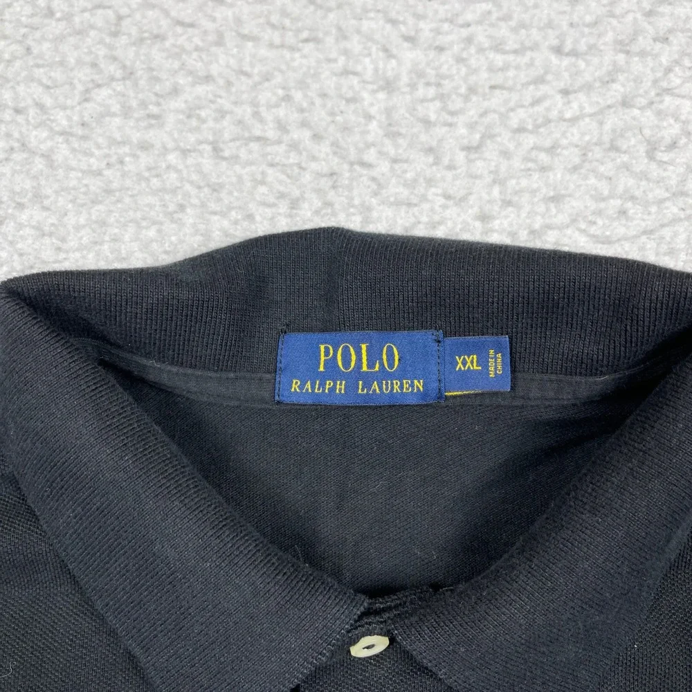 Polo Ralph Lauren Polo Shirt Mens XXL Black Red Pony Classic Preppy Old Money